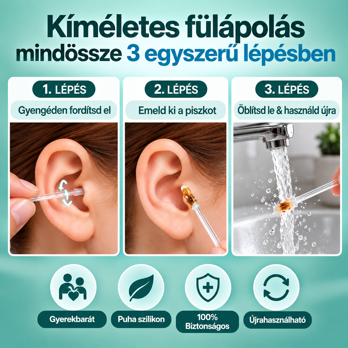 CareLab™ Mikrotapadós Fültisztító